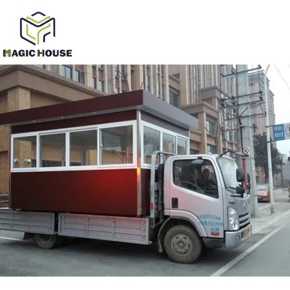 Outdoor security booth prefab toll booth/watch box/ticket house