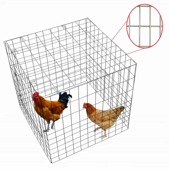 Galvanized Metal Square Chicken Coop Breeding Cage