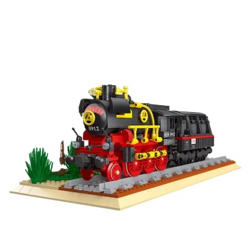 JieStar 59008 MOC Steam Locomotive Track Railway Express: A Creative DIY Education Toy for Kids