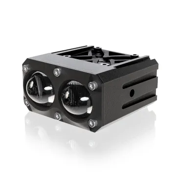 TAOCHIS Bi-Led Lens Grille Light with High Low Beam for Motorcycle
