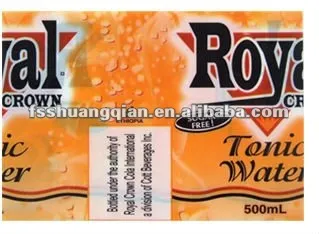 Printed pvc shrink film/pvc heat shrink labels for bottle package