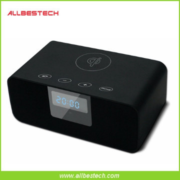 Qi-enabled Wireless Bluetooth Speaker,Alarm Clock