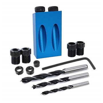 15° Blue Woodworking Bevel Hole Positioner