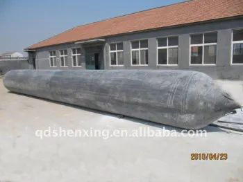 Using in ship of natural rubber marine airbag