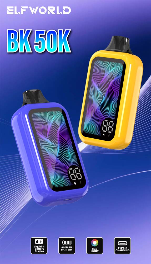 ELFWORLD BK 50000 PUTFS VAPE asli