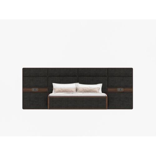 Large headboard for fabric bed luxury fabric bed