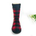 Anti Slip Chenille Thermal Long Plush Slipper Socks