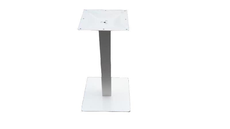 400x400xh720mm Base tavolo in acciaio moderno Matt bianco