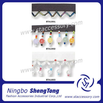 Fashion Jewelry Wedding Decoration Acrylic Beaded Trimming