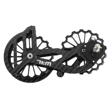 Carbon Fiber Road Bike 17T Aluminum Alloy Super-Lubricated Folding Bicycle Rear Derailleur