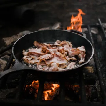 Outdoor camping hiking Home kitchen cooking steak deep frying pan pre-seasoned cast iron fry pan skillet cast iron skillet