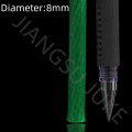 Green PVC coated steel wire rope