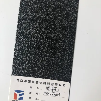 black white flower Powder Coating