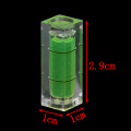 2Pcs 10*10*29 Mm rectangular cube spirit level bubble measuring level ruler detector tool