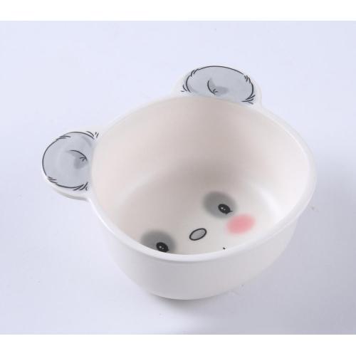 panda shaped kids dinnerware set