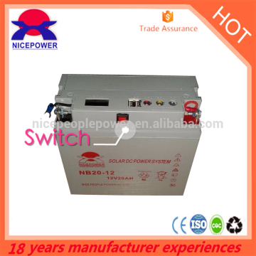Fast Charging 12v 20ah lead acid battery Mini Solar power station