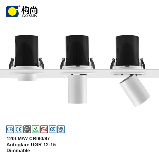 6W Rotatable Recessed LED Ceiling Spotlight - Dimmable COB Downlight