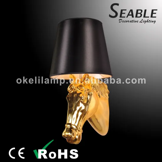 Contemporary style modern horse wall lamp for Hotel