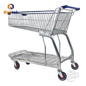 2 layer Metro Supermarket Shopping Trolley