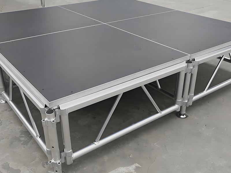 quick assembly demountable stage