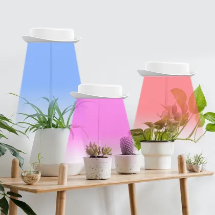 USB Grow Light Indoor Smart Pots: Mini Indoor Potted Plants with Lights for Decorative Planters