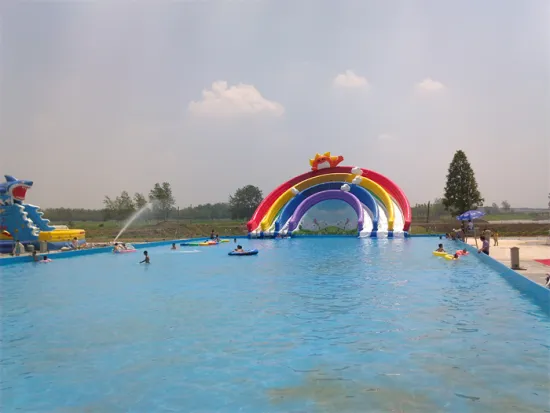 Waterslide giant bouncy castle inflatable swimming pool water slide inflatable commercial ready