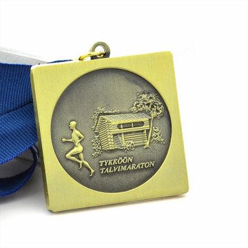 Custom marathon race sports commendation medal