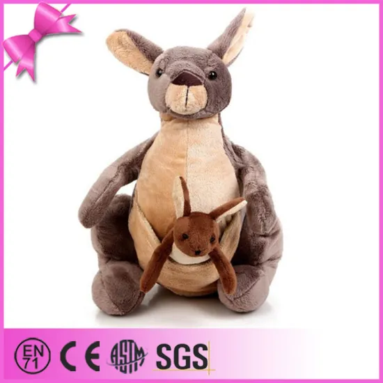 toys direct sell from foshan factory for custom plush kangaroo