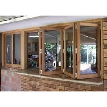 Australian Standard Aluminum Glass Bi-Folding Window
