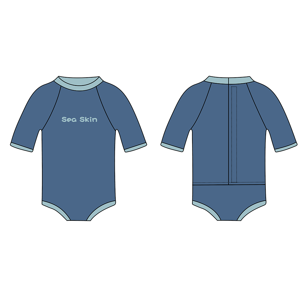 Seaskin Infant Neoprene Μαγιό Όλα σε Ένα