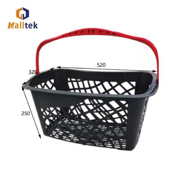 Supermarket New Designed Single handle Plastic Basket