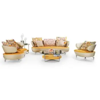 Special Design Leather Sofa Suite, Living Room Furniture