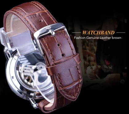 2020 New Mechanical Fashion Men's Watch with Double-Sided Hollow Out Tourbillon and Luminous Hands - Perfect Sports Watch