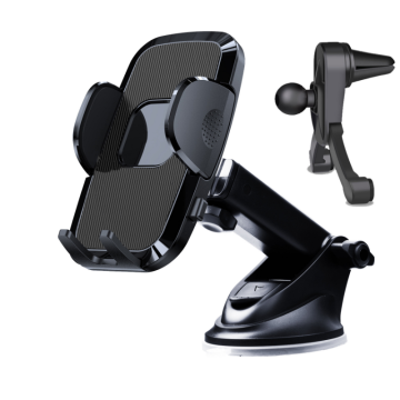 Porta del parabrezza del cruscotto auto da 2 in 1: supporto per telefono magnetico rotabile e di aspirazione