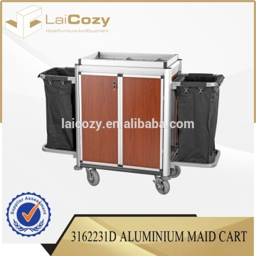 Hot sale high quality used hotel housekeeping trolley /cleaning cart