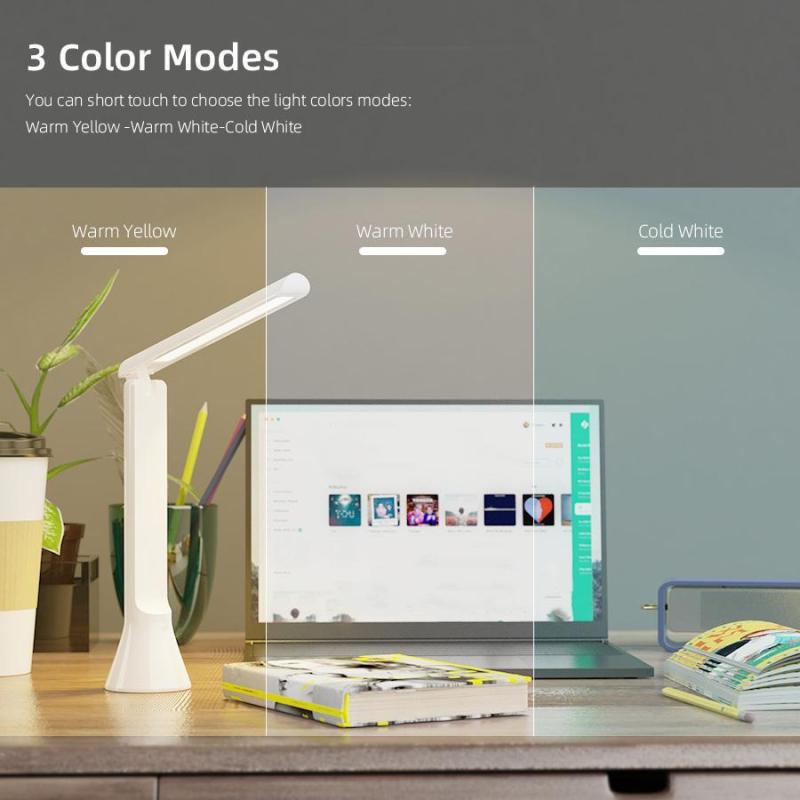 5W rechargeable Eye Protection Floding LED Desk Lamp Reading Bedside Night Lamp