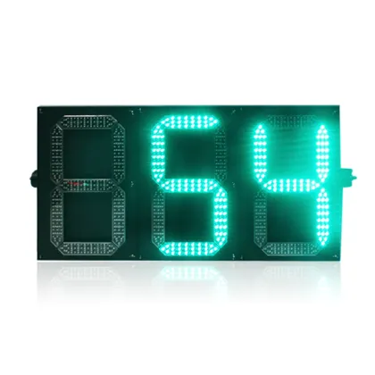 three digit road junction traffic light countdown timer