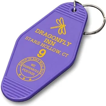 Retro Vintage Motel Room Hotel Keychain Blanks - Wholesale Custom Pink Logo Stamping