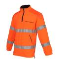 High Vis Fleece Hoodie Reflective Work Safety Sweatshirts