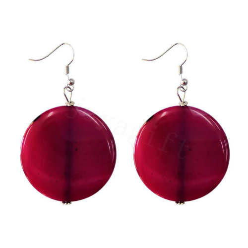 Natural Gemstone Agate Earring