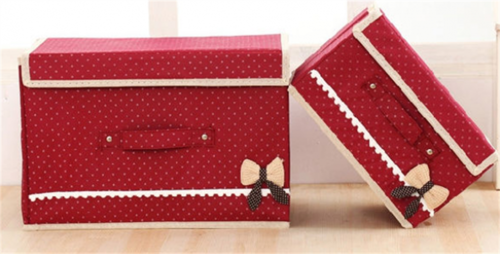 Foldable Storage Box With Movable Layer Board