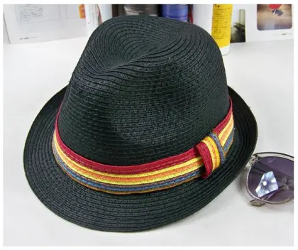 school straw hats , paper straw hats for children , baby straw hats