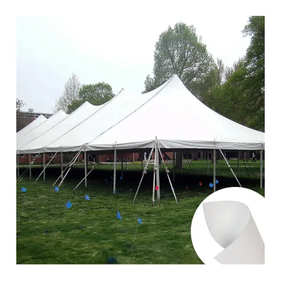 Blackout PVC Tarpaulin and Coated Fabric for Wedding Party and Pole Tent