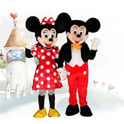 Custom Mickey Mouse Mascot Costume for Adults and Kids - Carnival Outfit