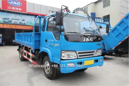 JAC 5 ton mini agricultural cargo dump truck for sale in Brunei