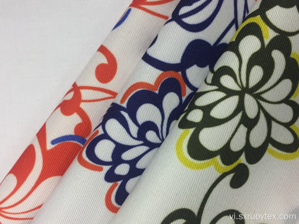 Polyester Spandex Twill In vải