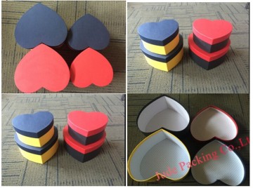 Heart Shape Cardboard Gift Boxes, 3 Sizes are Available, FSC Certified