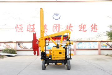 4 Wheels Hydraulic Road Pile Driver