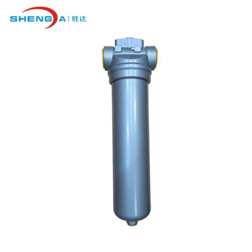 inline low pressure oil filter assembly