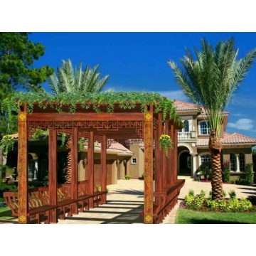 Pergola autoportant sur le treillis de raisin de pont